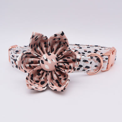 Leopard Design Funky : Flower Collar And Leash Set - GiftyDogStore