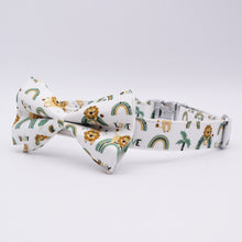 Load image into Gallery viewer, Lion King Designer Premium Bundle: Leash, Harness, Bowtie Collar, Scrunchie, Poopbag, And Bandana - GiftyDogStore
