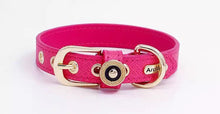 Load image into Gallery viewer, Colorful Leather Pet Collar - Personalized - GiftyDogStore
