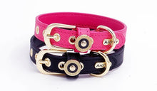 Load image into Gallery viewer, Colorful Leather Pet Collar - Personalized - GiftyDogStore
