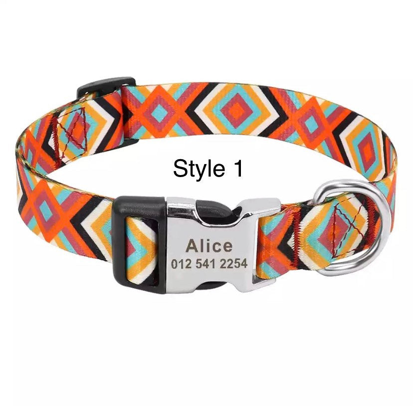 Abstract Collars: Personalized - GiftyDogStore
