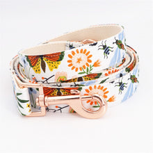 Load image into Gallery viewer, Butterflies &amp; Fairytales - Personalized Bow Collar And Leash - GiftyDogStore
