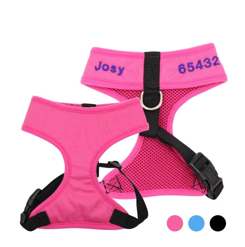 Personalized Harness - Name & Number - GiftyDogStore