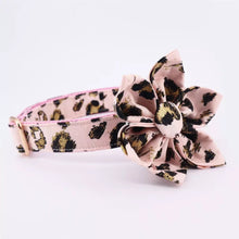 Load image into Gallery viewer, Glowy Leopardess FlowerBow- Personalized - GiftyDogStore
