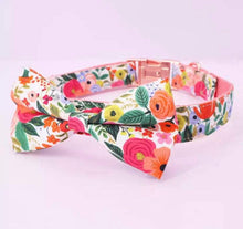 Load image into Gallery viewer, Elegant Autumn Floral Collars Premium Bundle: Leash, Harness, Flower /Bowtie/Girly Bow Collar, And Bandana - GiftyDogStore
