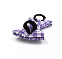 Load image into Gallery viewer, Classy Checks: Bow Collar And Leash Set - GiftyDogStore

