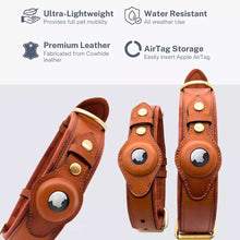 Load image into Gallery viewer, Airtag Anti-Lost Leather Collar - GiftyDogStore
