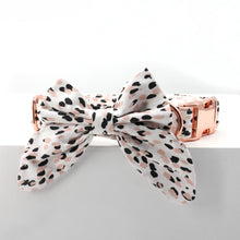 Load image into Gallery viewer, Leopard ‘n’ Blush - Butterfly Bow - GiftyDogStore
