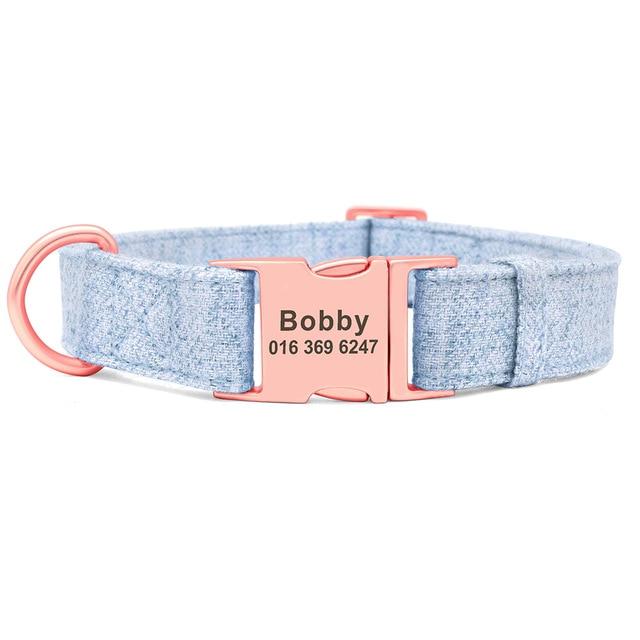 The Classy One - Personalized Bamboo Dog Collar - GiftyDogStore