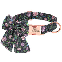 Load image into Gallery viewer, Daytime Black Floral Trendy - Girly Bow - GiftyDogStore
