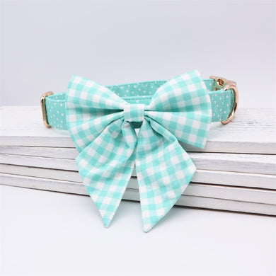 Trendster Sea Green Girly Bow - GiftyDogStore